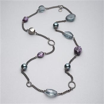 Light Hematite Necklace x0032, Hematite, large image number 0