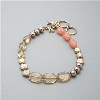 Pink and Gold Necklace x0024, Pink, large image number 0