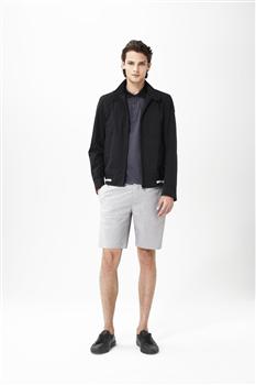 Straight Fit Shorts With Button Closure x0099, Gray, large image number 4