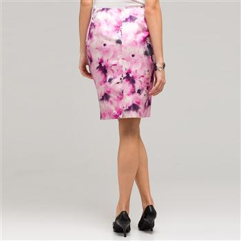 Floral Slim Skirt x0033, Tulip Multi, large image number 1