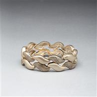 Worn Gold Stretch Bracelet x0025