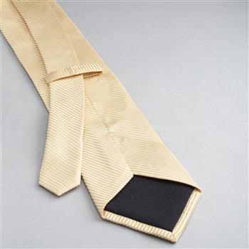 Solid Silk Tie x0026, Yellow, large image number 1