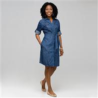 Belted Shirt Dress x0045