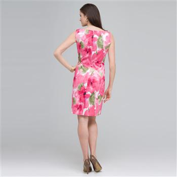 Floral Sheath Dress. x0067, Pink Gem Combo, large image number 1