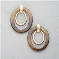 Double Hoop Clip On Earring x0034