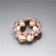 Pink and Brown Bracelet x0058