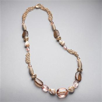 Pink and Brown Slip On x0079, Gold, large image number 0