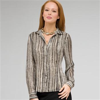 Classic Print Blouse x0064, New Rattan Multi, large image number 0