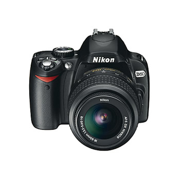 Nikon D60 Digital SLR Camera w/18-55mm Lens x0013, , large image number 0